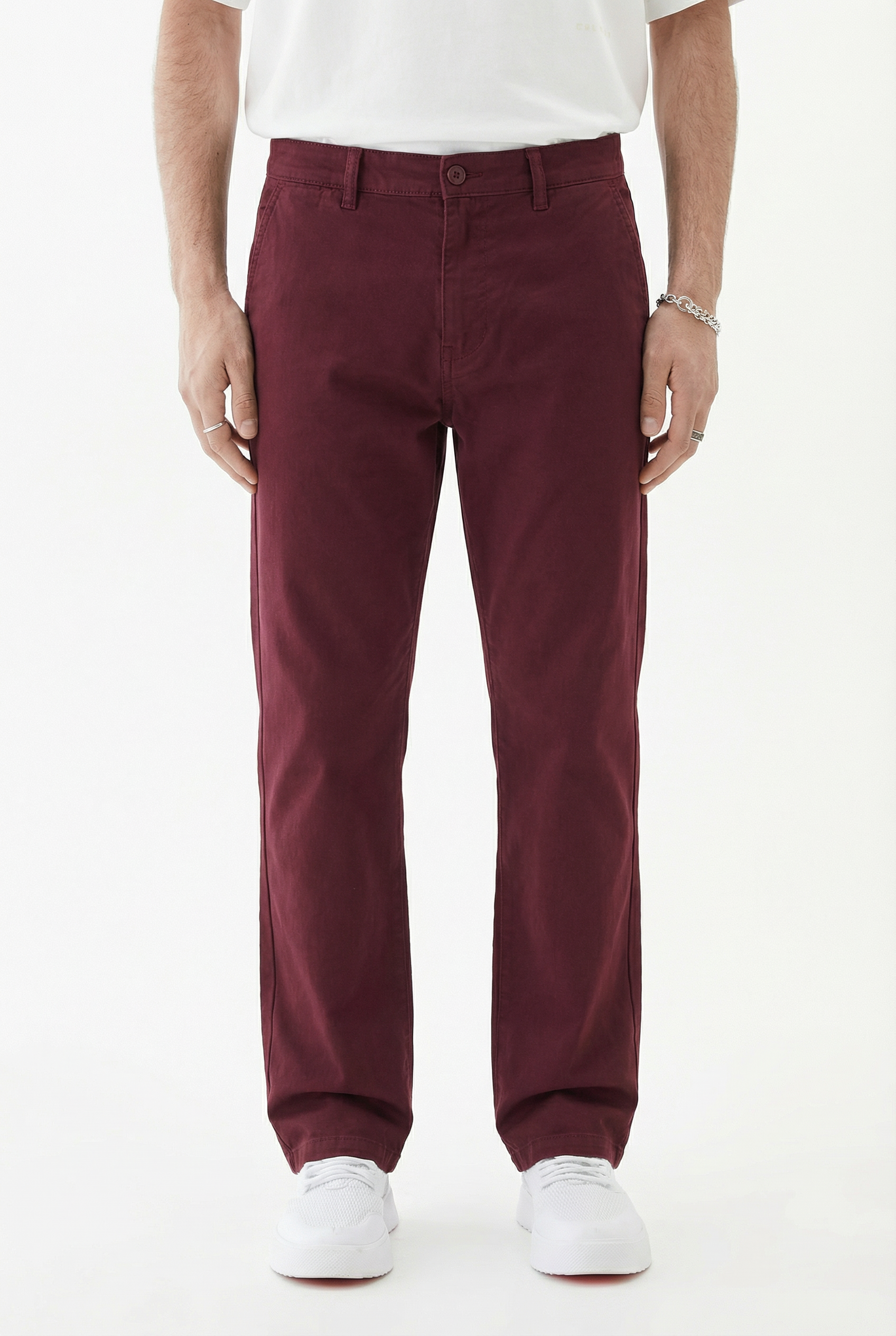 Colorway — burgundy chinos