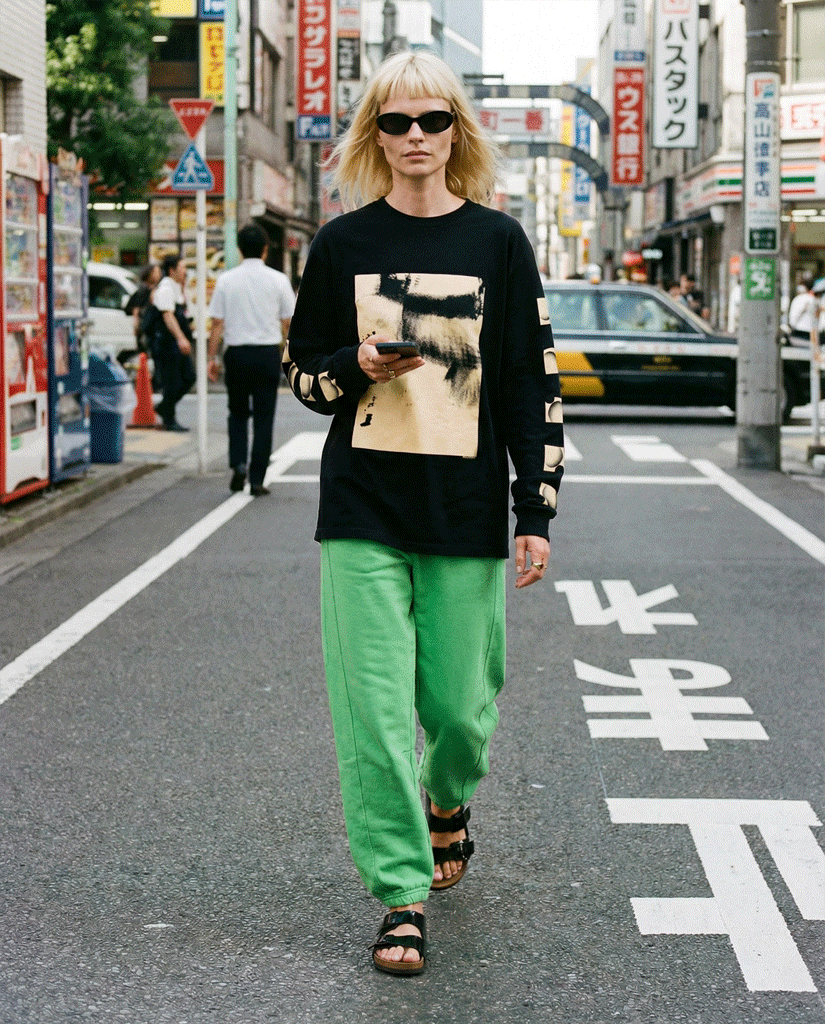 Same model composited into different city locations